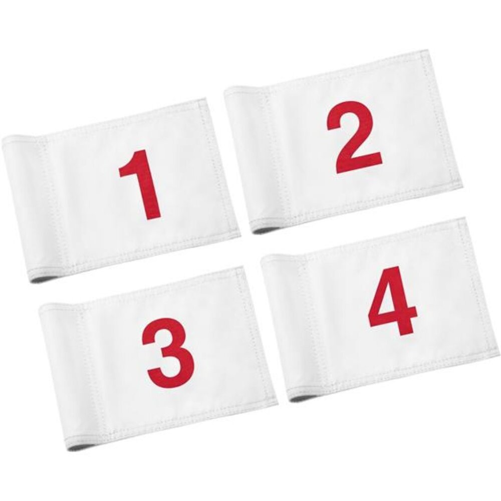 Numbered Golf Flag All 8x6 Inch – Upgraded Dual-layer 420D Nylon, Double Sided